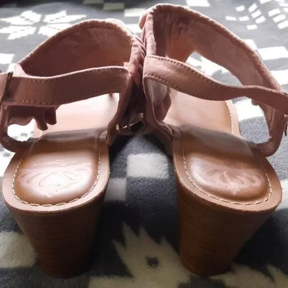 Fergalicious by Fergie Mauve Swindle Wedge Flip Flop Sandals Size 12 - Picture 5 of 12